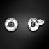 Sudraba auskari "Astra (Hematite)" ar Swarovski™ kristāliem